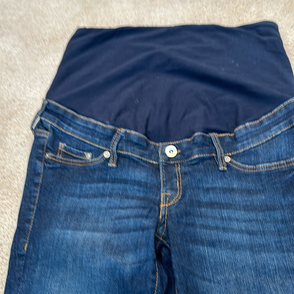 Mama Straight H&M High Rib Maternity Jeans Size 8 - Picture 2 of 8